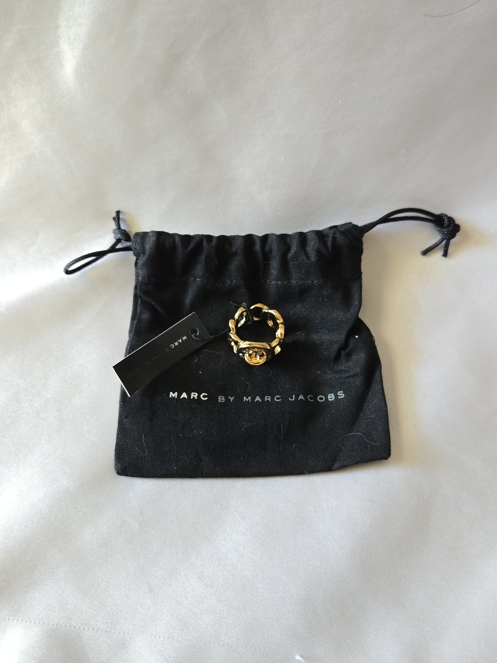 Marc Jacobs Gold Tone Braided Ring NWT Size 5